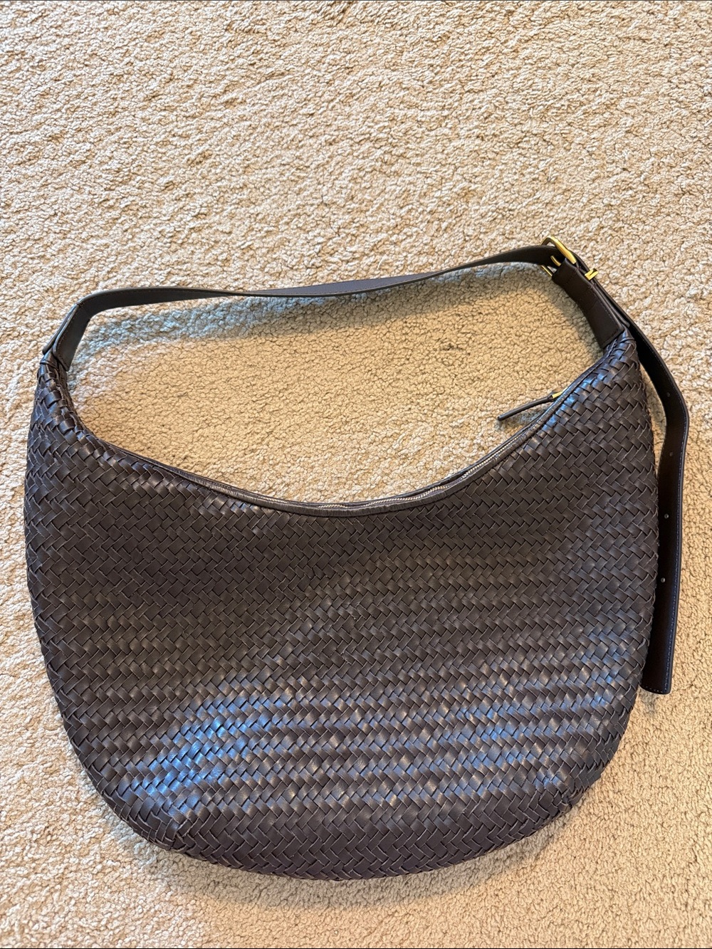 Madewell woven crescent bag